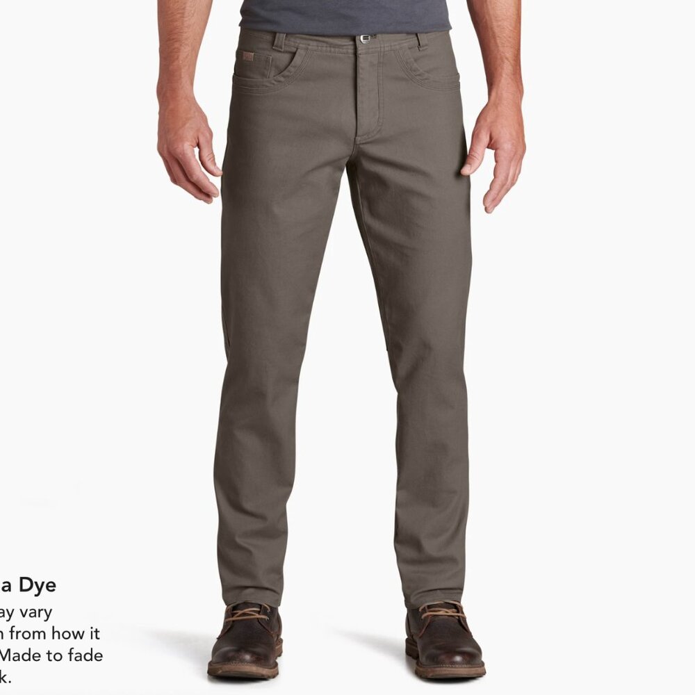 KUHL THE LAW JEANS PANT. MEN COLOR WALNUT SIZE 34X30
